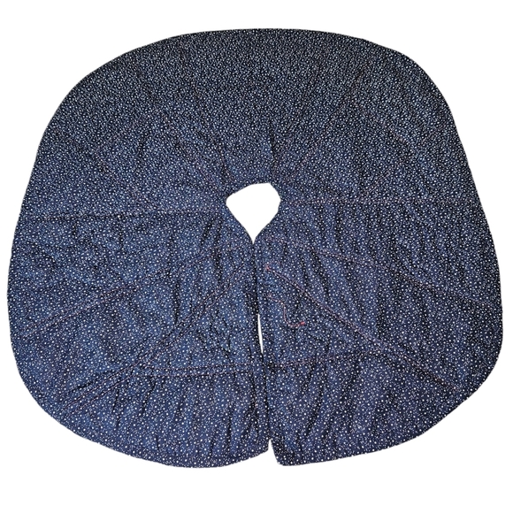 Handmade Country Quilted‎ Patchwork Star Blocks Christmas Tree Skirt V31 - Picture 6 of 8